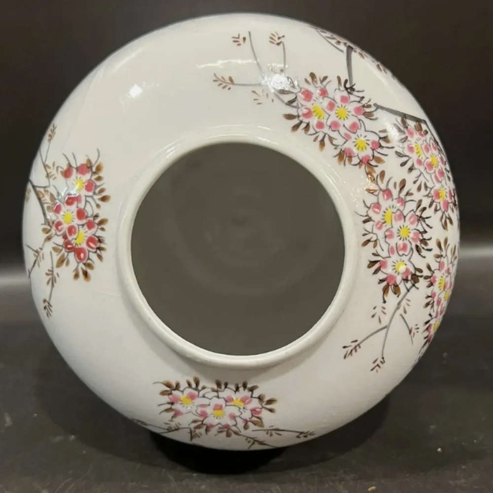 Lotus Flower 6” Vase Handcrafted In Japan Lusterware Vintage